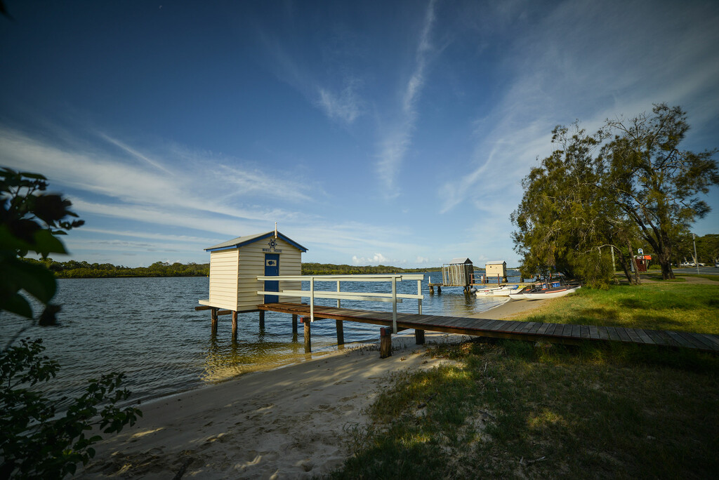 Huts on the Maroochy River by jeneurell
