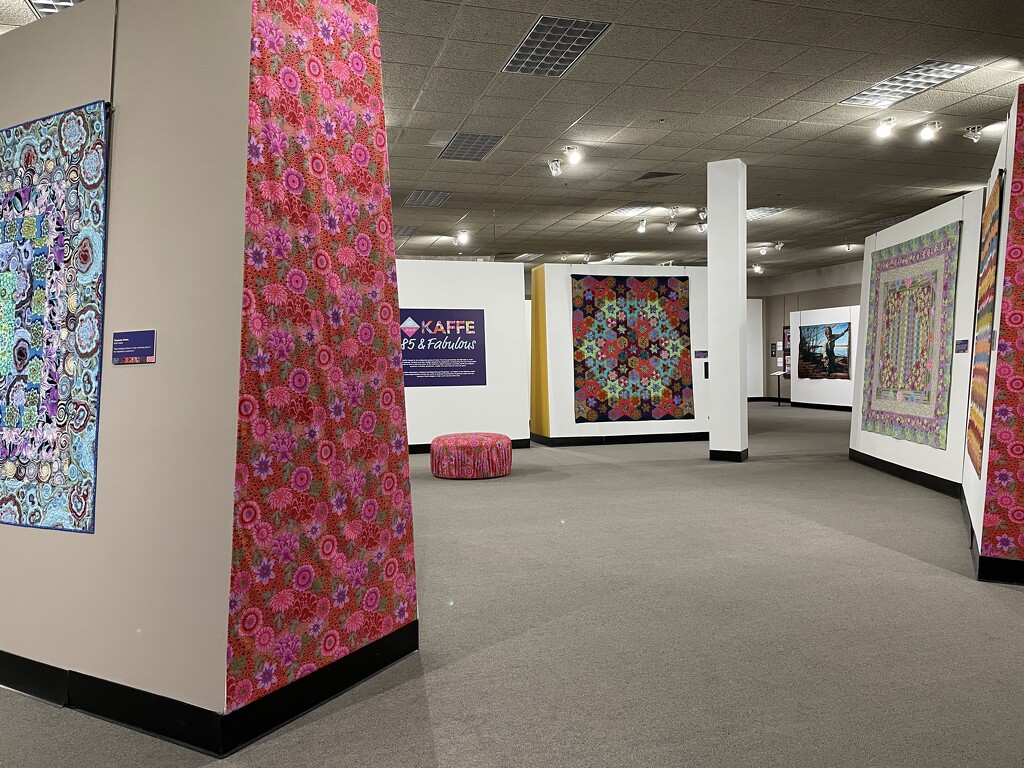 Kaffe exhibit at the National Quilt Museum by margonaut