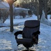 Sunset over a chair by amyk