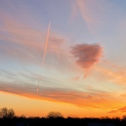 26th Feb 2023 - Flying by the Heart-Shaped Cloud