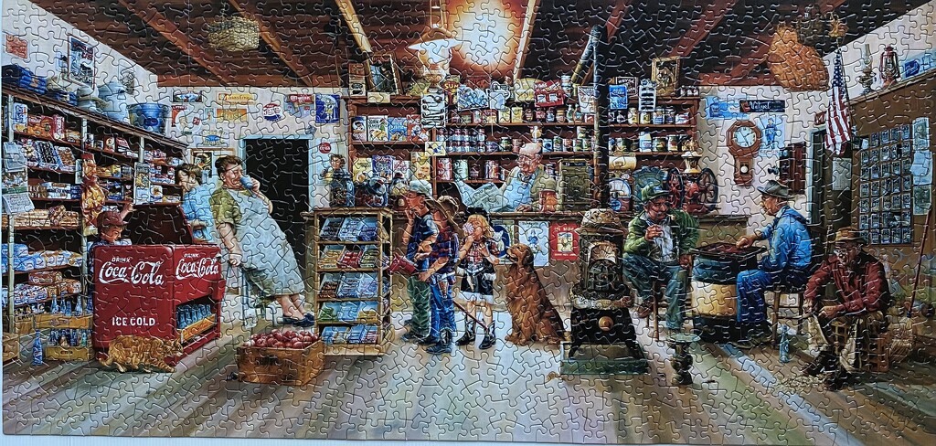 Little Shoppers by Les Ray a SunsOut puzzle. by antlamb
