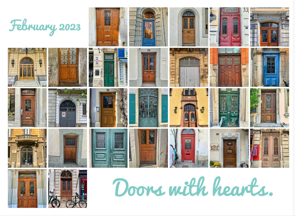Doors with hearts.  by cocobella