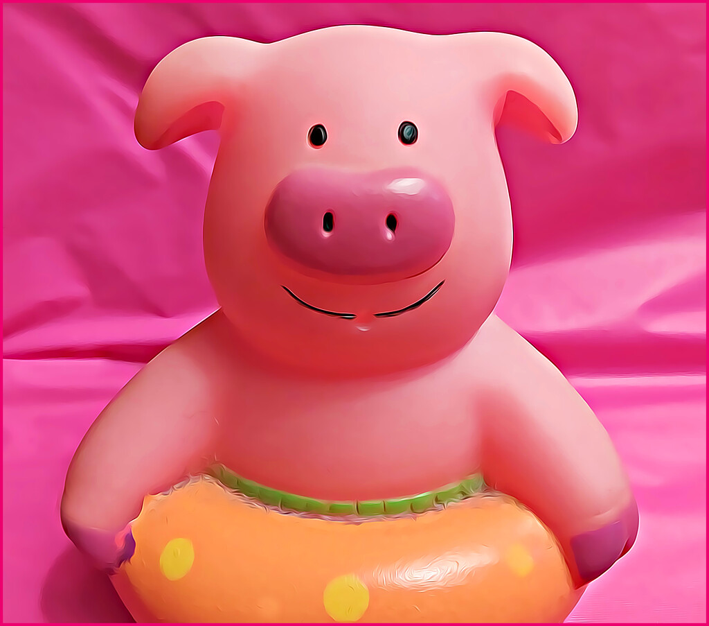 Piggy Pink by olivetreeann