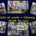 Night Market Chiang Mai Collage by lumpiniman