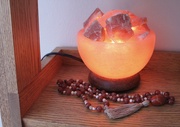 4th Mar 2023 - Salt lamp and mala beads