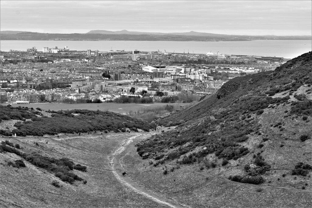 Can you see the little people walking up the hill in the foreground?! by anitaw