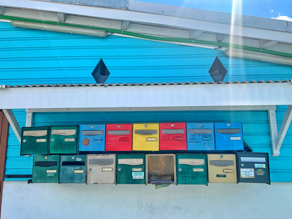 Colorful letterboxes.  by cocobella
