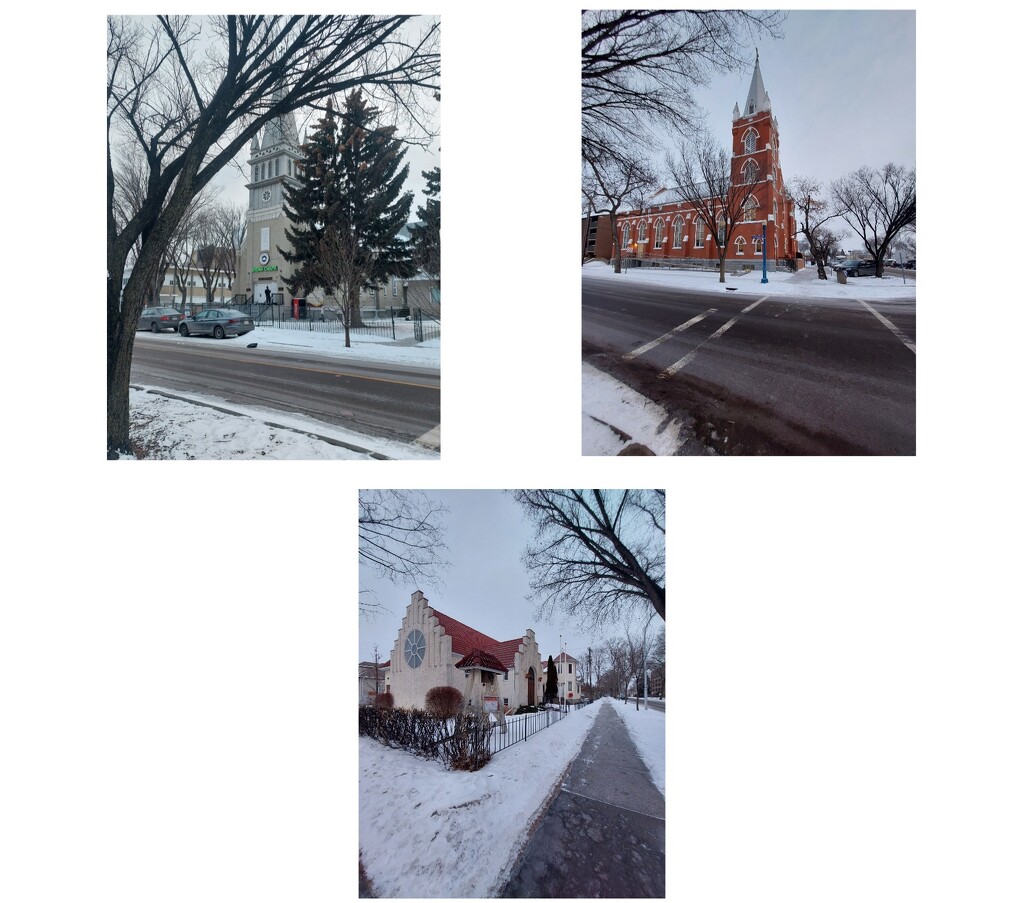 Churches Of Edmonton.....Three Out Of Four Corners by bkbinthecity