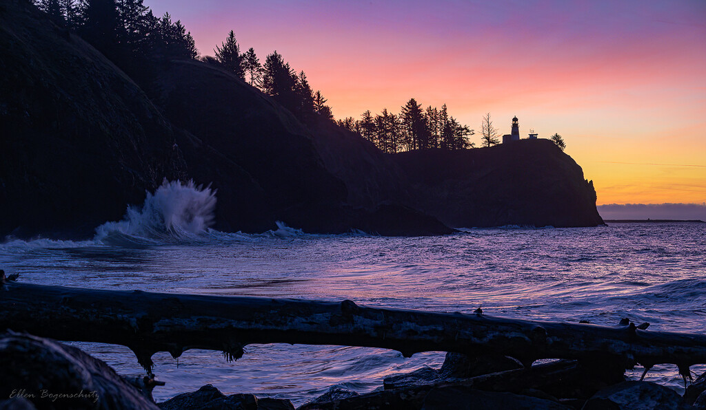 Sunrise At Cape Disappointment  by theredcamera