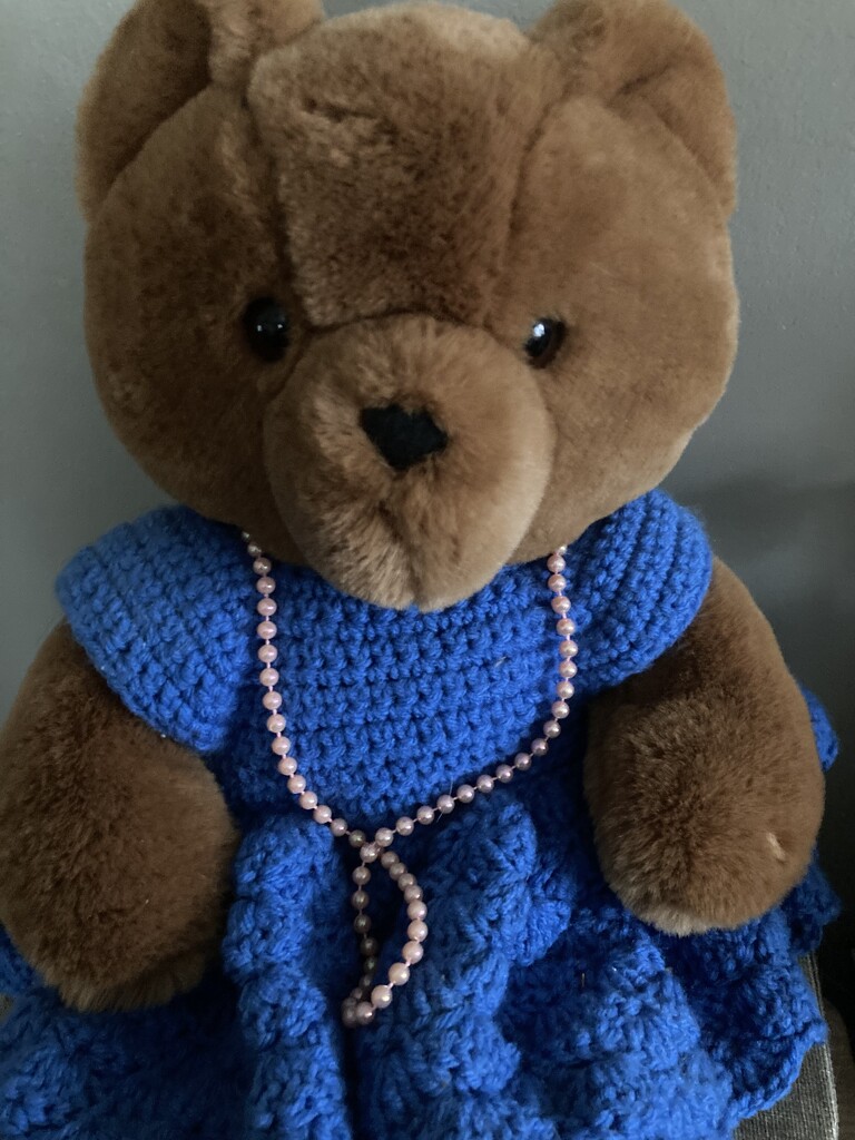 Bear in a Blue Dress  by spanishliz