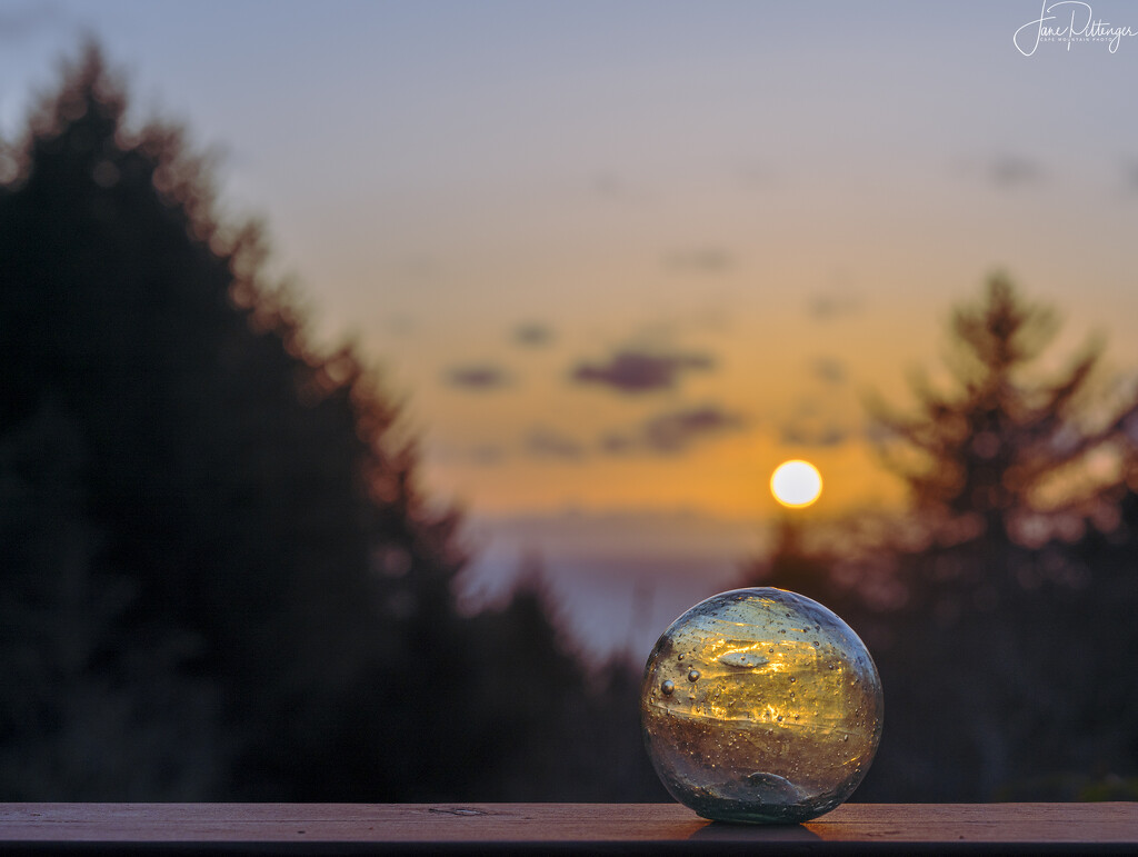 Sunset in a Glass Ball by jgpittenger