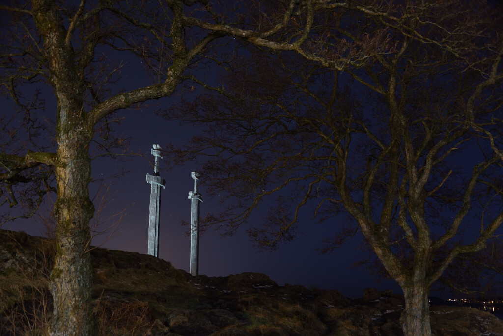 The Viking Swords monument by clearlightskies