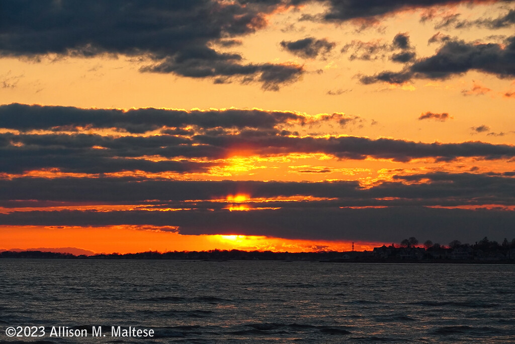 Sunset on Long Island Sound by falcon11
