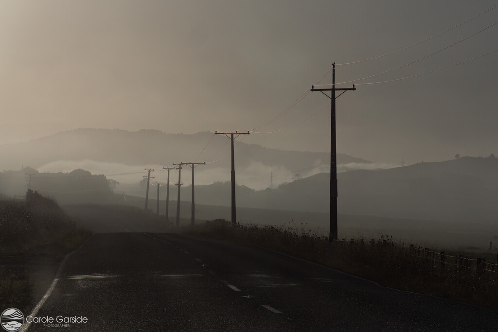 Foggy morning on the road by yorkshirekiwi
