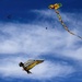 Flying kites Saturday