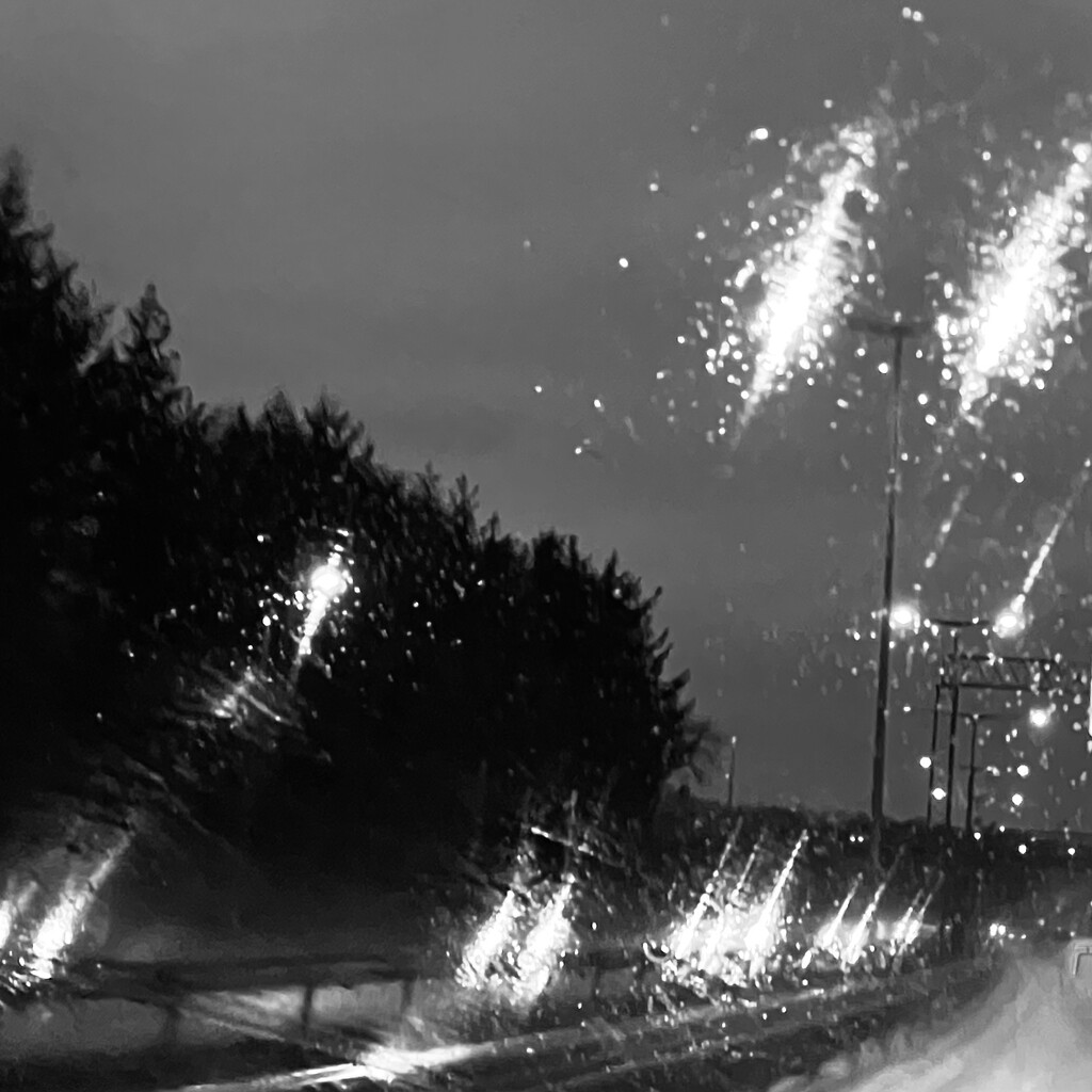 Meteors falling onto ground by abstractnature