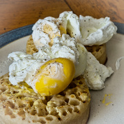 22nd Mar 2023 - Poached eggs on crumpets 