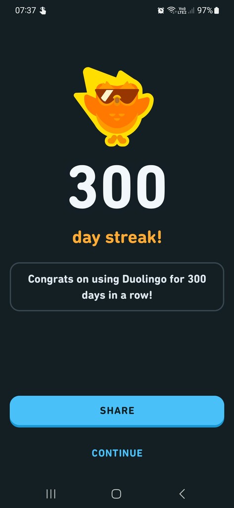 Duolingo 300 day streak by andyharrisonphotos