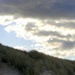 Sand dunes and clouds