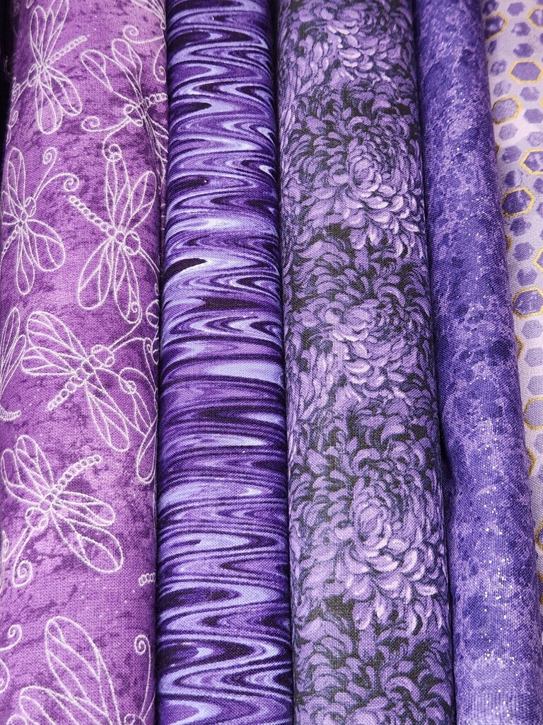 A Choice of Purple Fabrics  by jo38