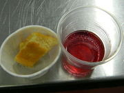 25th Mar 2023 - Cornbread and Raspberry-Acai Drink at BJ's