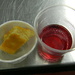 Cornbread and Raspberry-Acai Drink at BJ's
