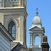 Two old historic church steeples  in Charleston, one Unitarian and the other Lutheran (right) by congaree