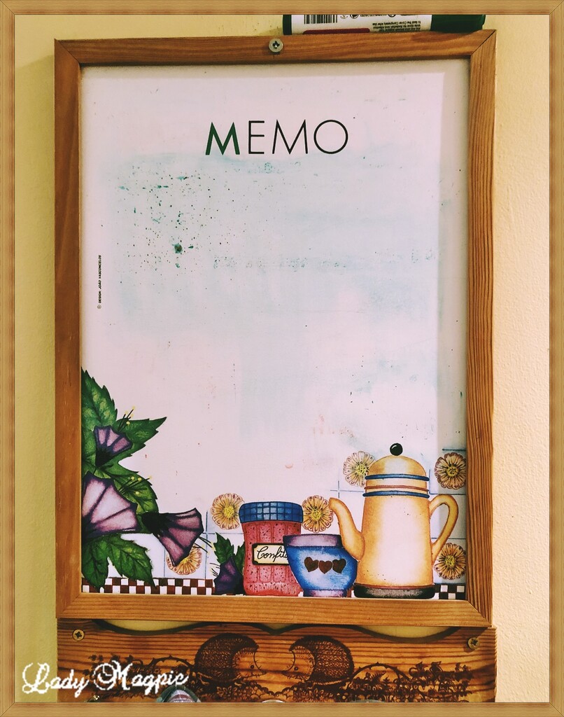The Old Memo Board. by ladymagpie