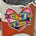 Heart with two fishes. 