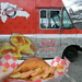 Empanada and Fries In Front of Truck