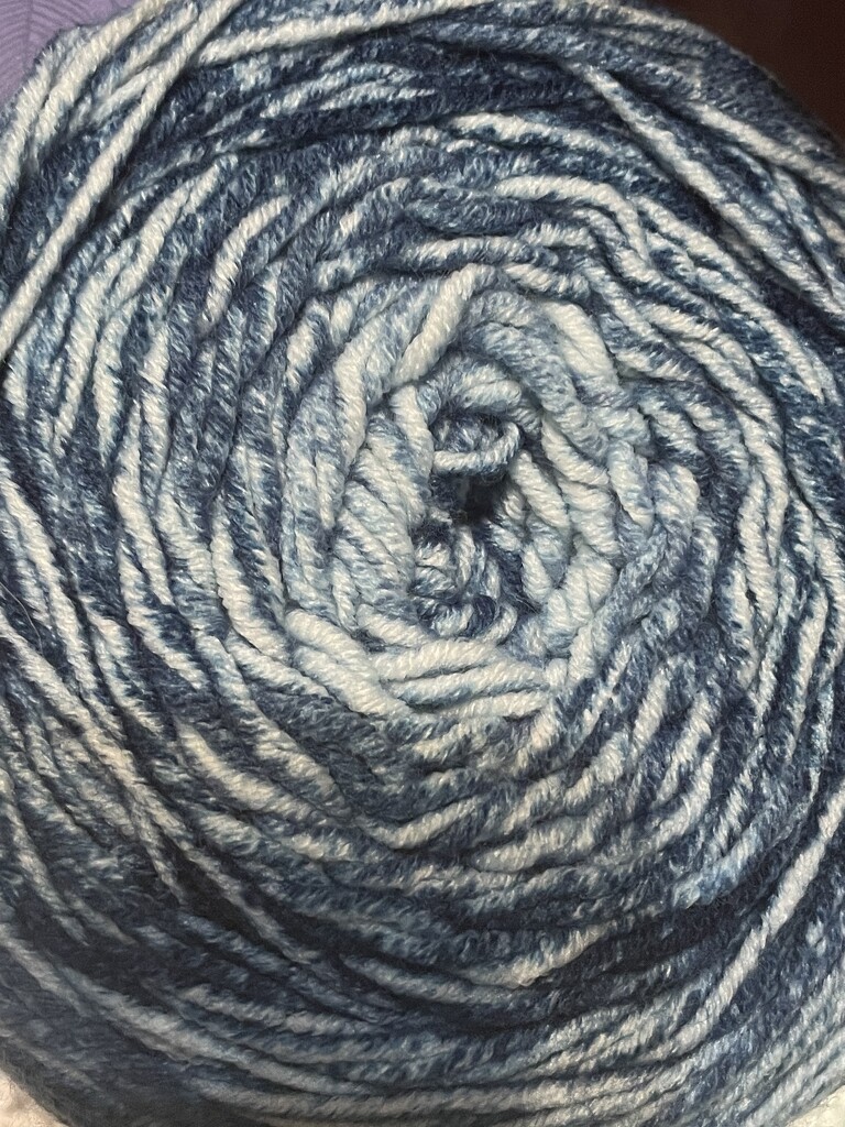 Blue yarn by homeschoolmom
