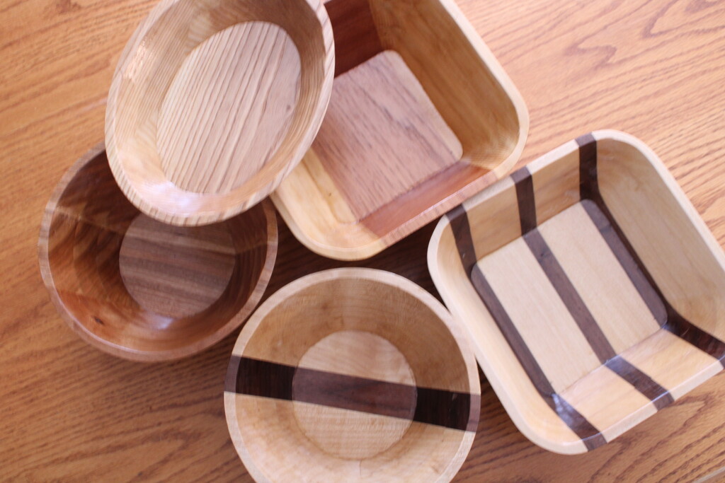 Wooden bowls made by my husband  by mltrotter