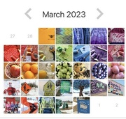 31st Mar 2023 - Rainbow calendar