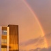 Rainbow from Hospital window. I notice the sort of “two tone sky”? by johnfalconer