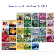 1st Apr 2023 - Rainbow calendar March