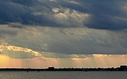 2nd Apr 2023 - Cloud layers and sunbeams over the harbor 