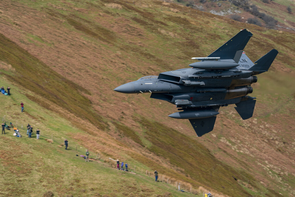 F15 in the Welsh mountains by clifford