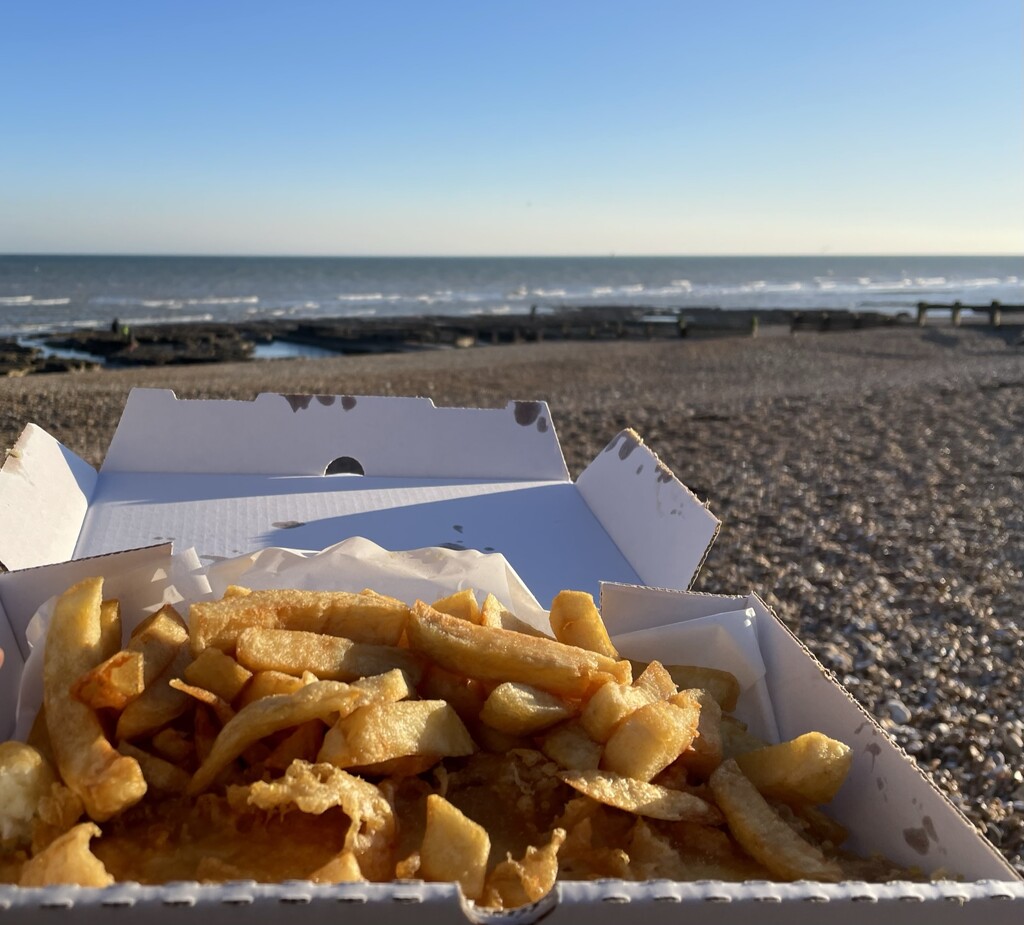 Fish & Chips on the beach  by jeremyccc