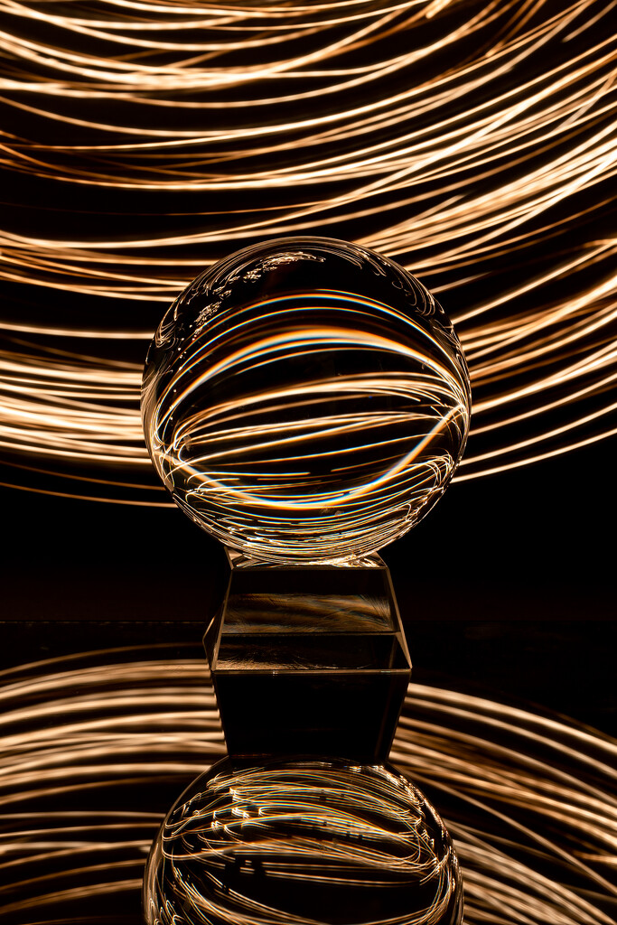 Light painting a lensball by jackies365
