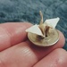Teeny Tiny Origami Crane by princessicajessica