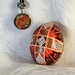 Mosaic necklace and egg red by pennyrae