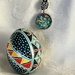 Mosaic necklace and egg Blue by pennyrae