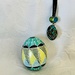 Mosaic necklace and egg Teal by pennyrae