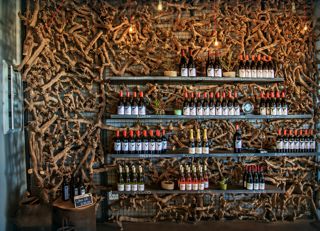 The wine shelf by ludwigsdiana