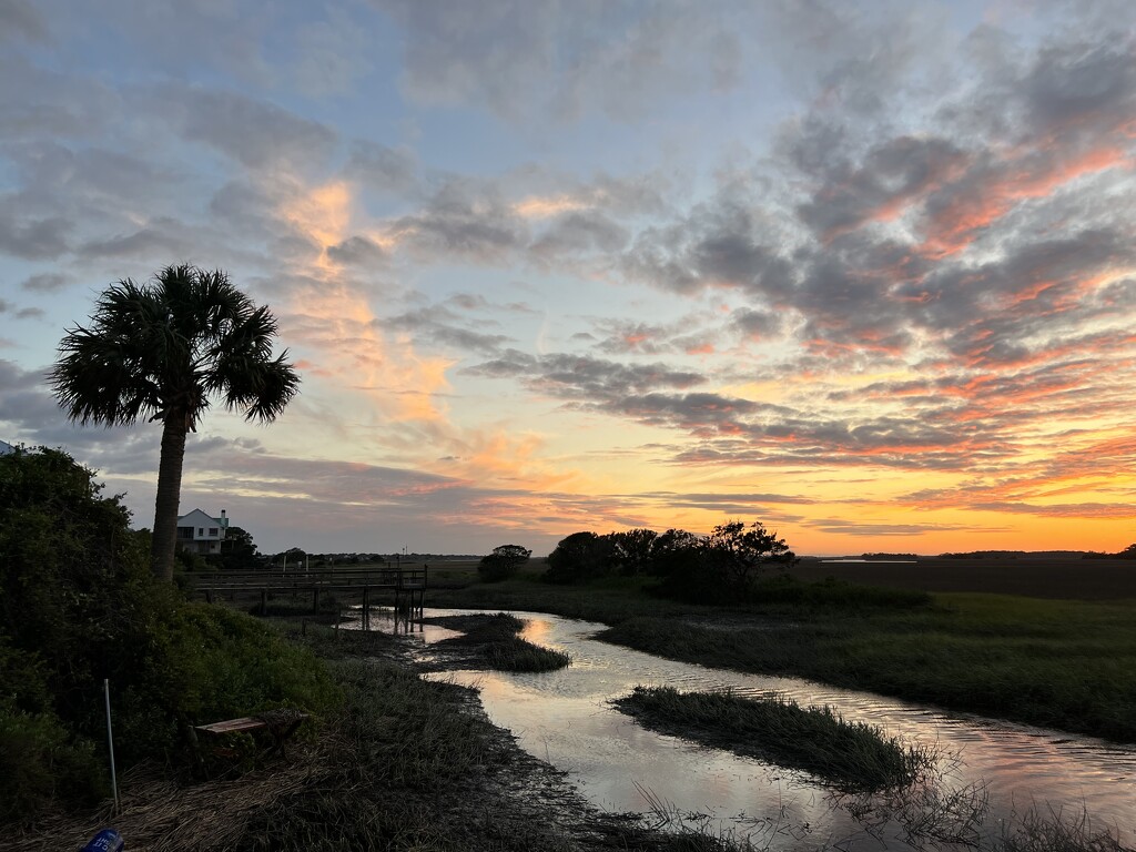 Marsh sunset last night by congaree