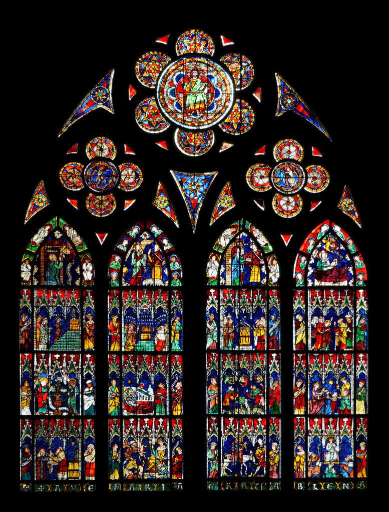 0410 - Stained Glass, Strasbourg Cathedral by bob65