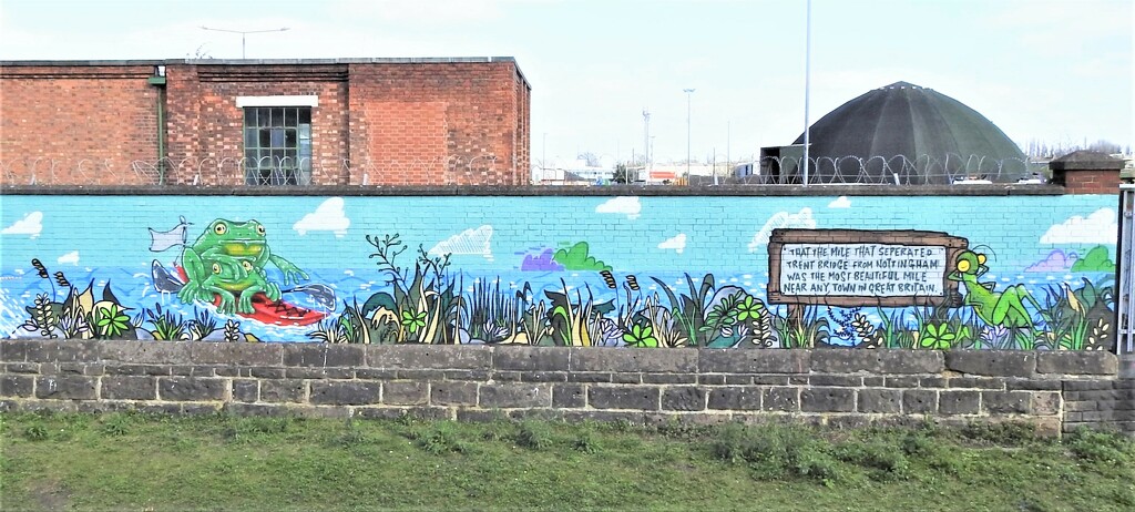Canal Side Mural 7 Nottingham and Beeston Canal by oldjosh