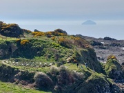 16th Apr 2023 - The view from Dunure with Ailsa Craig in the distance. 