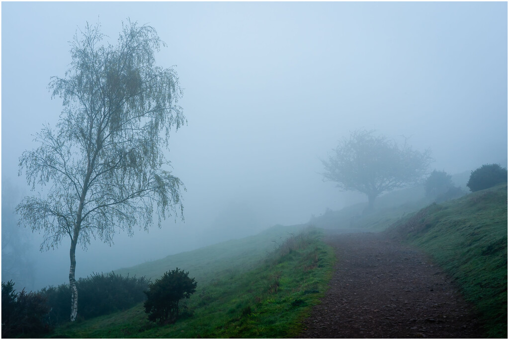 Black Hill in the fog by clifford