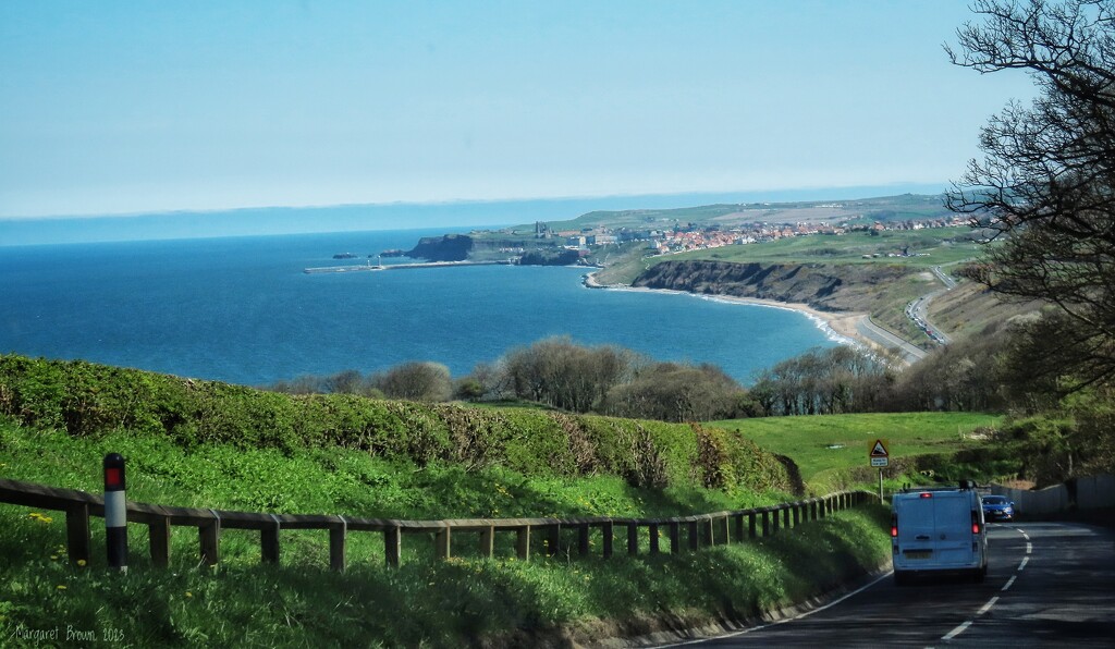 Sandsend with Whitby beyond by craftymeg
